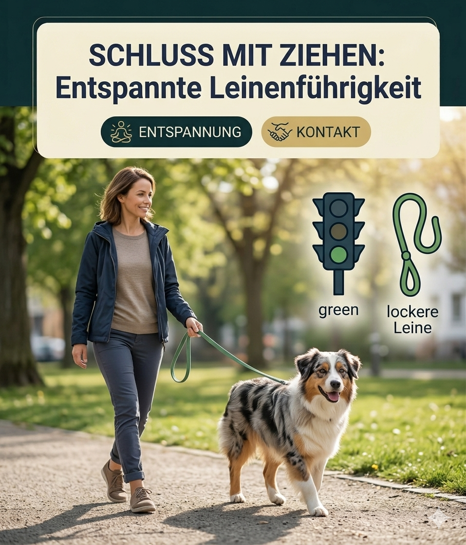 Leinenführigkeit trainieren: Schluss mit dem Ziehen – Zwei Wege zum entspannten Spaziergang